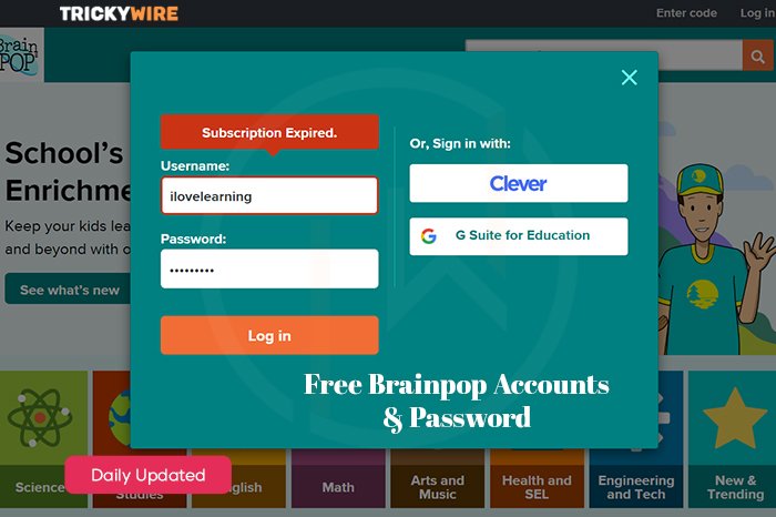 Free BrainPOP Account