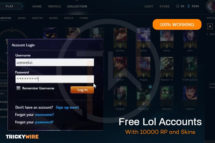 Free League Of Legends Account